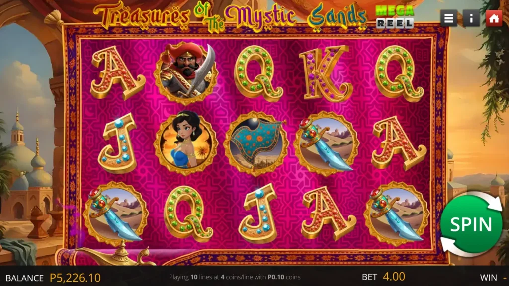 Treasures of the Mystic Sands Screenshot