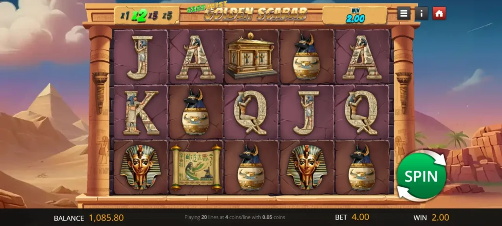 Cash Heist Golden Scarab Screenshot