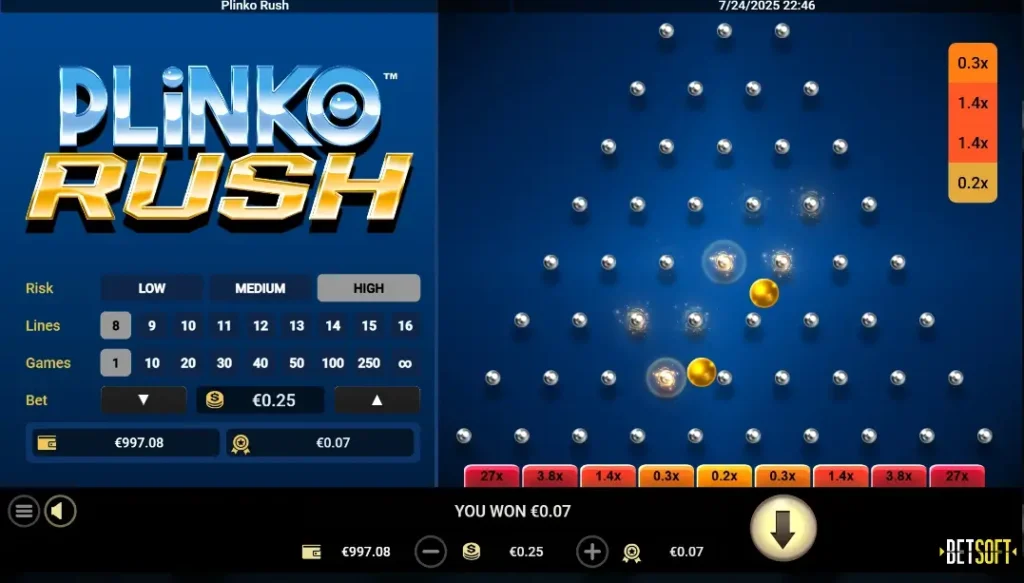 Plinko Rush Screenshot Desktop 