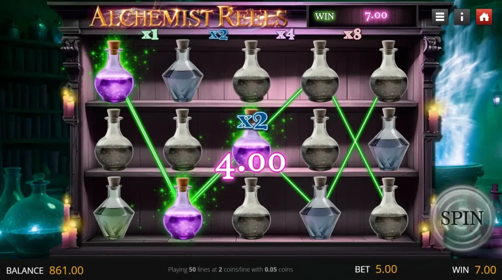 Alchemist Reels Screenshot Winning
