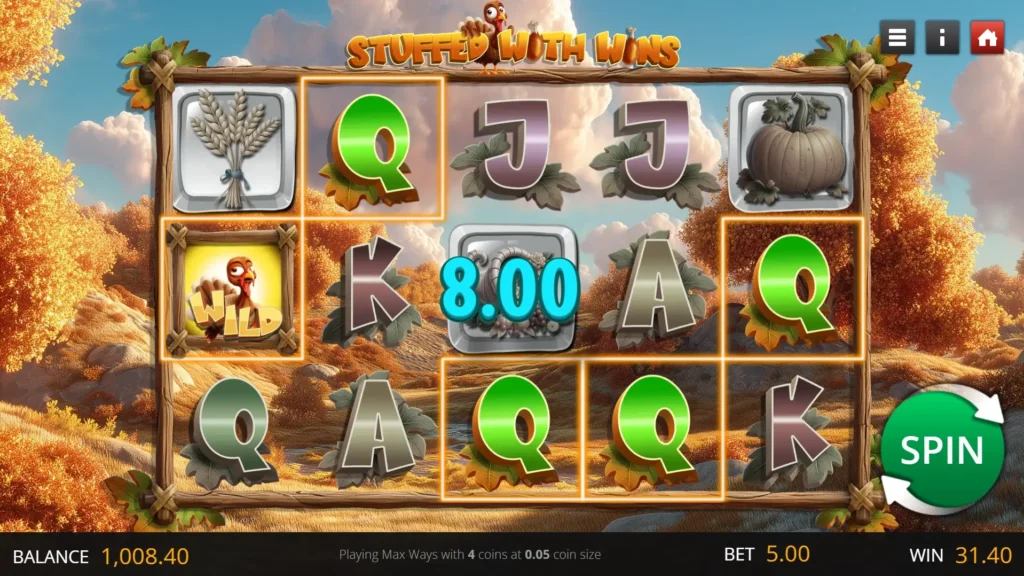 Stuffed With Wins Screenshot Win