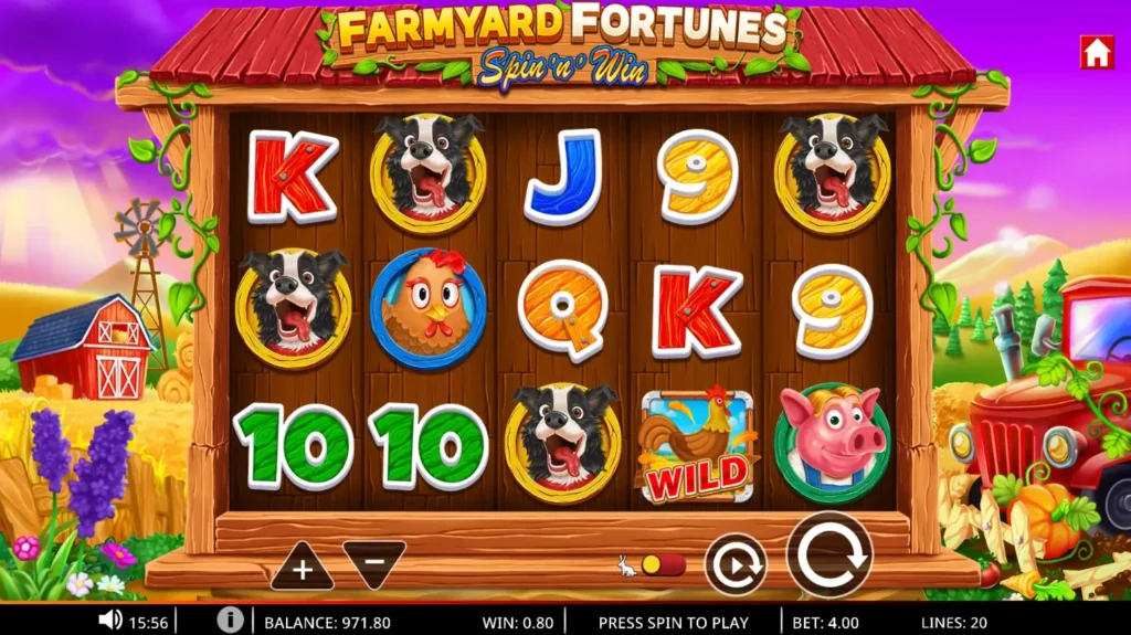 Farmyard Fortunes Spin n Win Screenshot