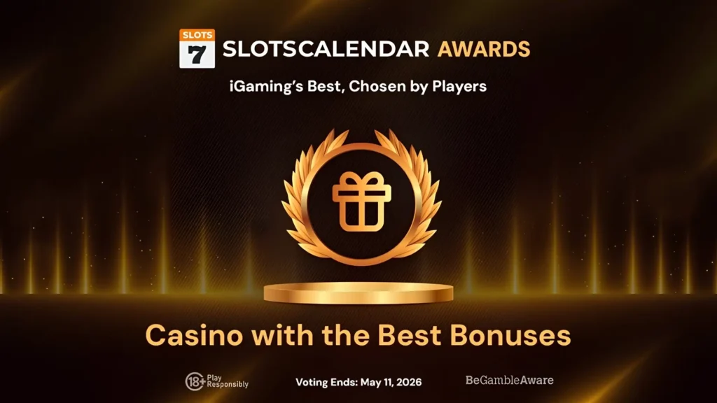 Casinos with the best bonuses i SlotsCalendar Awards
