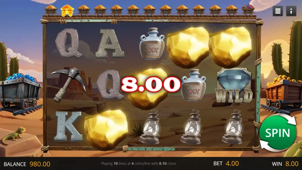 Dusty Nugget Win Screenshot