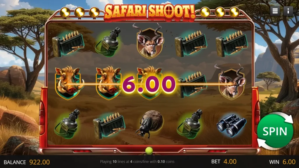 Safari Shoot Win Screenshot